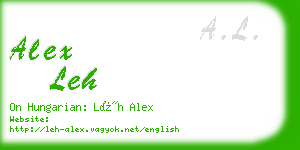 alex leh business card